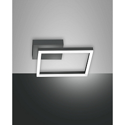 LED Ceiling luminaire BARD Wall luminaire, 22W, 4000K, 2250lm, IP20, anthracite, Smartluce compatible