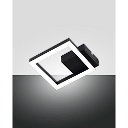 Applique et plafonnier BARD IP20, satiné, noir gradable