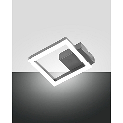 Applique et plafonnier BARD IP20, satiné, noir gradable