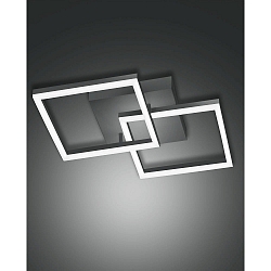 LED Ceiling luminaire BARD Wall luminaire, 39W, 4000K, 4050lm, IP20, anthracite, incl. Smartluce