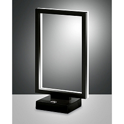Lampe de table BARD IP20, satiné, noir gradable