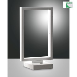 Lampe de table BARD dimmable IP20 satin, blanche gradable