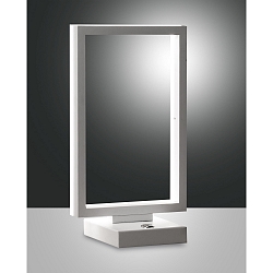 Lampe de table BARD dimmable IP20, satin�, blanche gradable
