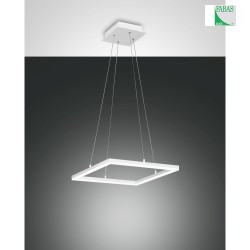 Luminaire  suspension BARD carr, dimmable IP20 satin, blanche gradable