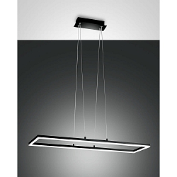 Luminaire à suspension BARD IP20, satiné, noir gradable