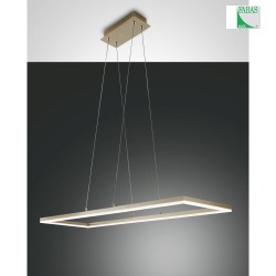 Fabas Luce BARD LED Pendant luminaire 92x32cm, gold matt