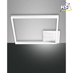 Luminaire de plafond BARD 42X42 grand, 1 voie, contrlable par la voix, Smartluce inclus IP20, satin, blanche gradable