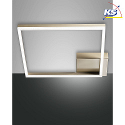 Luminaire de plafond BARD 42X42 grand, 1 voie, contrlable par la voix, Smartluce inclus IP20, or mat, satin gradable