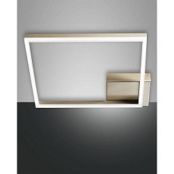 Luminaire de plafond BARD grand, 1 voie IP20, or mat, satin� gradable