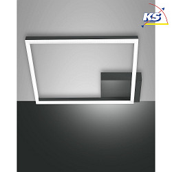 Luminaire de plafond BARD 42X42 grand, 1 voie, contrlable par la voix, Smartluce inclus IP20, anthrazit, satin gradable
