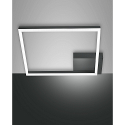 Luminaire de plafond BARD 42X42 grand, 1 voie, contr�lable par la voix, Smartluce inclus IP20, anthrazit, satin� gradable