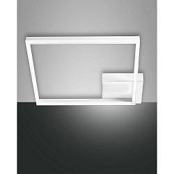 Luminaire de plafond BARD 42X42 grand, 1 voie, contr�lable par la voix, Smartluce inclus IP20, satin�, blanche gradable