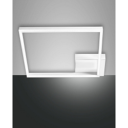 Luminaire de plafond BARD grand, 1 voie IP20, satiné, blanche gradable