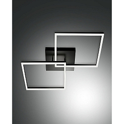 Luminaire de plafond BARD IP20, satiné, noir gradable