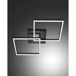 Luminaire de plafond BARD 65X65 grand, 2 voies, contr�lable par la voix, Smartluce inclus IP20, anthrazit, satin� gradable