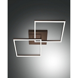 Luminaire de plafond BARD IP20, satiné, noir gradable