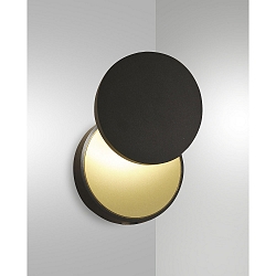 LED Wall luminaire ARA, 2x 6W, 3000K, 1080lm, IP20, black