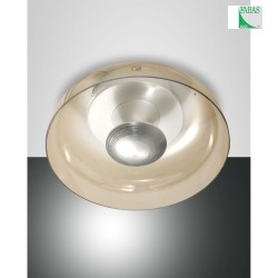 Luminaire de plafond VINTAGE direct, indirect IP20, aluminium bross, ambre, blanche gradable