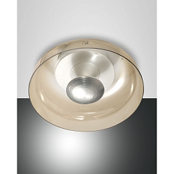 Luminaire de plafond VINTAGE direct, indirect IP20, aluminium bross�, ambre, blanche gradable