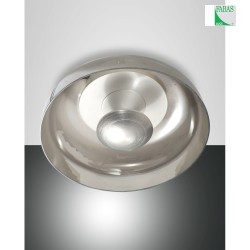 LED Ceiling luminaire VINTAGE, 1x 15W, 3000K, 1350lm, IP20, gray transparent