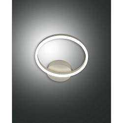 Luminaire mural GIOTTO direct, indirect, contr�lable par la voix, Smartluce inclus IP20, satin�, blanche gradable