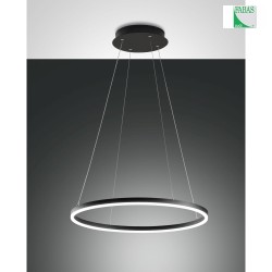 LED Pendant luminaire GIOTTO, 2x 18W, 3000K, 3240lm, IP20, black