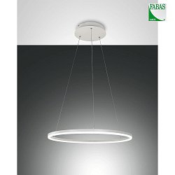 Luminaire  suspension GIOTTO 1 voie, dimmable IP20 satin, blanche gradable