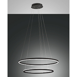 Luminaire à suspension GIOTTO compatible avec Smartluce IP20, satiné, noir gradable