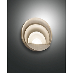 LED Wall luminaire SUNRISE, 1x 29W, 3000K, 2900lm, IP20, gold matt