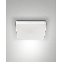 Plafonnier ext�rieur FOLK avec capteur, carr� IP65, blanche gradable