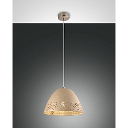 Luminaire à suspension CASALE à 1 flamme, réglable E27 IP20, kaki, blanche gradable