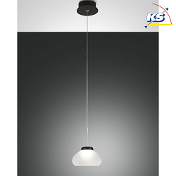 LED Pendant luminaire ARABELLA, incl. Smartluce, 1x 8W, 3000K, 720lm, IP20, height 200cm max., white