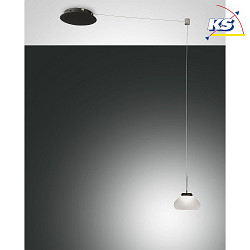LED Pendant luminaire ARABELLA, incl. Smartluce, 1x 8W, 3000K, 720lm, IP20, height 350cm max., white