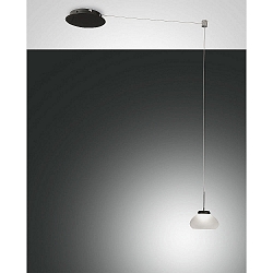 Luminaire à suspension ARABELLA langue, contrôlable par la voix, Smartluce inclus IP20, noir, blanche gradable
