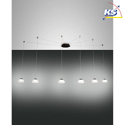 LED Pendant luminaire ARABELLA, incl. Smartluce, 6x 8W, 3000K, 4320lm, IP20, white
