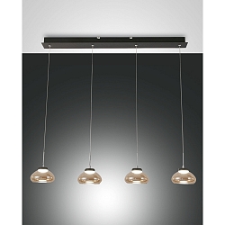 LED Pendant luminaire ARABELLA 1, 4x 8W, 3000K, 2880lm, IP20, amber