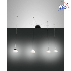 LED Pendant luminaire ARABELLA 2, incl. Smartluce, 4x 8W, 3000K, 2880lm, IP20, white