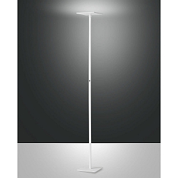 Lampadaire IDEAL IP20, satiné, blanche gradable
