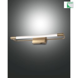 Luminaire de miroir RAPALLO petit IP44, laiton, satin gradable