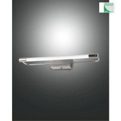 Luminaire de miroir RAPALLO petit IP44 chrome, satin gradable