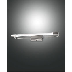 Luminaire de miroir RAPALLO 40CM cylindrique, commutable IP44, chrome, scintillant 