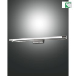 LED Wall luminaire RAPALLO, 1x 14W, 3000K, 1470lm, IP44, chromed