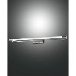Luminaire de miroir RAPALLO 60CM cylindrique, commutable IP44, chrome, scintillant 
