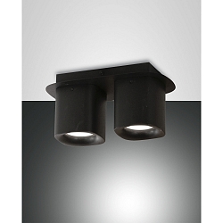 Spot SMOOTH, GU10, 2x 10W, IP20, black