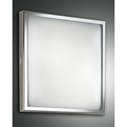 Luminaire de plafond OSAKA petit, angulaire IP20, chrome, blanche gradable