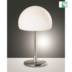 Lampe de table GAIA langue, dimmable G9 IP20 nickel satin gradable