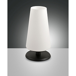 Lampe de table MILADY dimmable G9 IP20, noir , blanche gradable