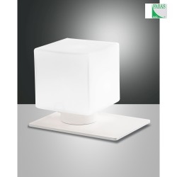 Lampe de table ZARA forme en d, angulaire G9 IP20 blanche gradable