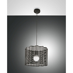 Luminaire � suspension GLICINE � 1 flamme E27 IP20, noir 