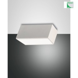 Luminaire de plafond LUCAS  1 flamme, angulaire IP20, satin, blanche gradable